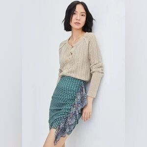 VERONICA BEARD Spencer Skirt in Seaglass Multi